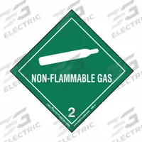 LABELMASTER DOT Container Label: Non-Flammable Gas, 3 15/16 in x 3 15/16 in, 3 15/16 in Label Ht (MPN HML4). Key specifications — Brand: LABELMASTER; Message: Non-Flammable Gas.