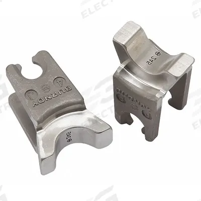 BURNDY Upper and Lower Crimping Die: 2/0 AWG Aluminum Lug, YA-A/YS-A, 1 Sizes - Burndy Replacement Crimping Dies