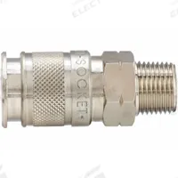 AIGNEP USA Quick Connect Hose Coupling: 1/4 in Body Size, 3/8 in Hose Fitting Size, Sleeve, MNPT (MPN 80191-06). Key specifications — Thread Size: 3/8"-18; Coupling Locking Type: Sleeve; Brand: AIGNEP USA.