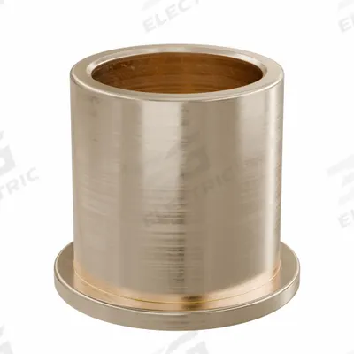 OILITE Flanged Sleeve Bearing: Bronze, SAE 841, 12 mm Bore, 15 mm OD, 16 mm Lg - Lubricated General Purpose Metallic Flanged Sleeve Bearings