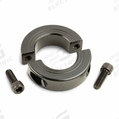 RULAND MANUFACTURING Shaft Collar: 2-Piece, Metric with Inch Bore, Round, Clamp-On - Steel Shaft Collars