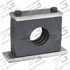 BEHRINGER PIPE SYSTEMS Vibration-Dampening Beta Clamp: Ribbed Bore, Steel Clamp, For 1 Lines (MPN SH5150-PP)