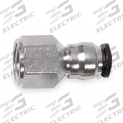 AIGNEP USA Push-Fit Adapter Fitting: 10 mm OD x 3/8 in Pipe Size, Push-to-Connect x FBSPP - Nickel-Plated Brass Tube Fittings