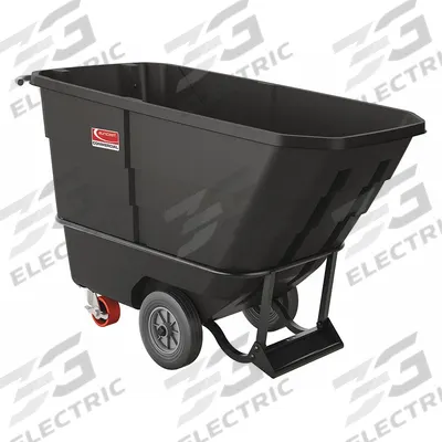 SUNCAST COMMERCIAL Tilt Truck: 13.5 cu ft, 800 lb, 59 1/4 in L x 27 3/4 in W x 34 7/8 in H - Steel-Reinforced Plastic Tilt Trucks