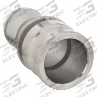 Cam and Groove Adapter: 3 in Coupling Size, 125 psi Max. Working Pressure @ 70 F, Male Hose Shank (MPN 3LX55). Key specifications — Fitting Type: Male Hose Shank; Includes Locking Arm: No; Body Material: 316 Stainless Steel; Brand: APPROVED VENDOR.