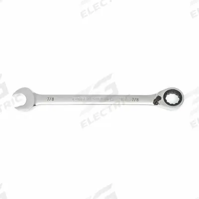 GEARWRENCH Combination Ratcheting Wrench: Alloy Steel, Full Polish Chrome, 7/8 in Head Size - SAE 12-Point Ratcheting Combination Wrenches
