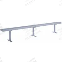 LYON Locker Room Bench: 10 ft x 9 1/2 in x 17 in, Aluminum, Gray, Anodized (MPN NF5827). Key specifications — Color: Gray; Material: Aluminum; Finish: Anodized; Brand: LYON.
