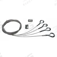 LUMINATION Cable Mounting Kit: 120 in Lg, 1/4 in Wd, 1/4 in Ht, For ABR1/ABV101T471NVSTKNW (MPN YCABLEHOOK010FTPAIR). Key specifications — Color: Gray; Material: Stainless Steel; Includes: (2) 10 ft Cable and Hook for Mounting; Accessory Type: Cable and Hook; For Use With: ABV101T471NVSTKNW; Finish: Unfinished; Brand: LUMINATION.