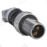 HUBBELL Pin and Sleeve Plug: Gray, 250V DC/600V AC, Single Phase, 60 A, 2 Pole, 3 Wire (MPN HBL360PS1W). Key specifications — Brand: HUBBELL.
