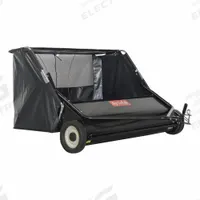 AGRI-FAB Lawn Sweeper: 52 in Working Wd, Ht Adjustment, Steel, 25 cu ft Hopper Capacity, Nylon (MPN 45-0546). Key specifications — Brand: AGRI-FAB; Hopper Material: Nylon; Housing Material: Steel; Frame Material: Steel; Height Adjustment: Yes.