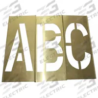 APPROVED VENDOR Stencil Set: Ampersand (&)/A to Z/Comma (,)/Dash (-)/Period (.), 1 in Character Ht (MPN 20Y505). Key specifications — Includes: Period Ender (·); Characters Included: Ampersand (&); Brand: APPROVED VENDOR; Included Characters: A to Z.