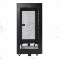 RITTAL Communication Storage Cabinets: 24 Rack Units, 47 1/4 in x 23 5/8 in x 42 1/8 in, Floor Mount (MPN 9982200). Key specifications — Brand: RITTAL; Includes: Installed Caster Kits; Material: Carbon Steel; Features_Broad: With Side Panels.