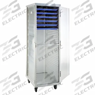 NEW AGE INDUSTRIAL Standard Enclosed Transport Pan Rack: 40 Slots, 1 1/2 in Betw Shelves - Enclosed Pan Transport Cabinets