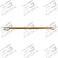 MILTON Tire Inflator: Std Tire Chucks, Straight Long-Reach Lock-On, Dual Head, 1/4 in Thread Size (MPN S-693-12). Key specifications — Material: Brass; Thread Standard: FNPT; Thread Size: 1/4 in; Application: Inflating Tires; Color: Gold; Brand: MILTON.