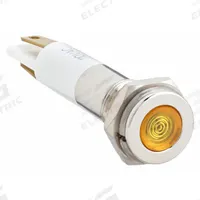 APPROVED VENDOR Flush Panel Light: 5/16 in Panel Mounting Hole Dia, LED, Yellow, Flush Head, H08 (MPN 24M071). Key specifications — Brand: APPROVED VENDOR; Electrical Connection: 0.11 Male Quick Disconnect.