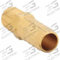 APPROVED VENDOR Barbed Hose Fitting: For 3/8 in Hose I.D., Hose Barb x NPT, Male x Male, Hex, Rigid (MPN 6AFG7). Key specifications — Fitting Connection Type: Hose Barb x NPT; Fitting Gender: Male x Male; Nipple Grip Type: Hex; Brand: APPROVED VENDOR.