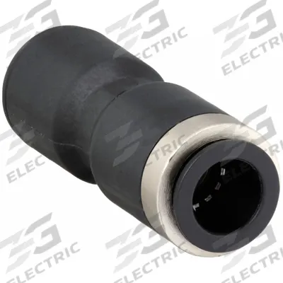 LEGRIS Push-Fit Union Fitting: 12 mm OD x 1/2 in OD Size, Push-to-Connect x Push-to-Connect - Nylon & Nickel-Plated Brass Tube Fittings