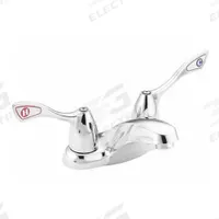 MOEN Low Arc Bathroom Faucet: M-Bition, Brass, Chrome Finish, 1.2 gpm Flow Rate, Centerset, Arc (MPN 8800). Key specifications — Includes: Mounting Hardware; Brand: MOEN; Series: M-Bition.