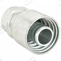 AEROQUIP Hydraulic Crimp Fitting: Steel x Steel, Straight, -20 For Hose Dash Size, JIC x Crimp (MPN 4SA24FJ20). Key specifications — Fitting Gender: Female x Genderless; Fitting Connection Type: JIC x Crimp; Thread Size: 1-7/8"-12; For Hose Dash Size: -20; Brand: AEROQUIP.
