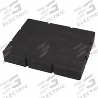 MILWAUKEE PACKOUT Foam Insert: 16 5/16 in W x 4 13/16 in H x 12 1/2 in L, Foam, Black (MPN 48-22-8452). Key specifications — attr1120252: Customizable; attr1120253: MILWAUKEE; attr1120269: 60RK02; attr1120286: 48-22-8443; attr1120340: Foam; attr1120341: Black.