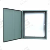HAMMOND Electrical Enclosure: Steel, 42 in x 36 in x 16 in, NEMA 12/13, w/Panel, Solid Cover, Hinged (MPN 1418P16). Key specifications — Brand: HAMMOND; Closure Method: Clamps; Knockouts: Not Included.
