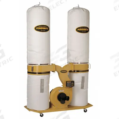 POWERMATIC Wood Dust Collector: Single-Stage, 230/460V AC - Mobile Single-Stage Wood Dust Collectors