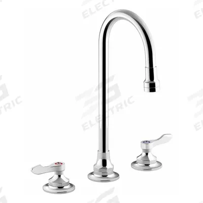 KOHLER Gooseneck Bathroom Faucet: Triton Bowe, Brass, Polished Chrome Finish - Widespread Handle Bathroom Faucets