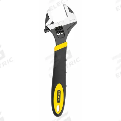 STANLEY Adjustable Wrench: Alloy Steel, Black Oxide, 10 in Overall Lg - General Purpose Adjustable Wrenches