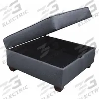 DUOBED Storage Ottoman: Blue, 36 in Overall Wd, 36 in Overall Dp, 18 in Overall Ht, Black (MPN IMFO-DM). Key specifications — Brand: DUOBED.