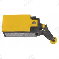 EATON Roller Lever Plunger Limit Switch: LS-Titan Series, 1NO/1NC, Roller Arm Plunger (MPN LSM-11S-LA). Key specifications — Brand: EATON; Manufacturer Part Number: LSM-11S-LA; Series: LS-Titan; Switch Action: Momentary/Momentary; Terminal Connection Type: Cage Clamp.