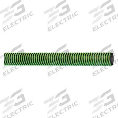 CONTINENTAL Water Suction and Discharge Hose: 2 in Hose Inside Dia., 50 psi, Black/Green - Thermoplastic Rubber Bulk Water Suction & Discharge Hoses with Polyethylene Helix Reinforcement
