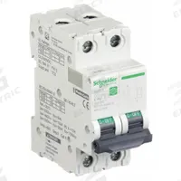 SCHNEIDER IEC Supplementary Protector: 40 A Amps, 500V DC, 5kA at 250V DC, Screw Clamp, C60H-DC, D (MPN M9U31240). Key specifications — Terminal Connection: Screw Clamp; AC Voltage Rating: Not Rated; Curve Type: D; DC Voltage Rating: 500V DC; Max. AIR Rating: 5kA at 250V DC; Series: C60H-DC; Brand: SCHNEIDER.