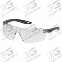 HEXARMOR Safety Glasses: Clear Lens, Frameless, Scratch-Resistant, Dielectric, Gray Frame (MPN 13-14001-15). Key specifications — attr1157028: HEXARMOR; attr1157038: Gray; attr1157048: Clear.