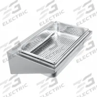CROWN VERITY Fryer Dump Station: Stainless Steel, 23 in Overall Wd, 14 in Overall Dp (MPN DS-1). Key specifications — Brand: CROWN VERITY; Manufacturer Part Number: DS-1; Compatible with Grainger Part Number: 5YGJ1; Material: Stainless Steel; Product Type: Fryer Dump Station.