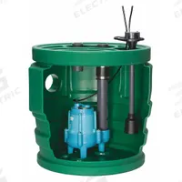 LITTLE GIANT Sewage Ejector System: 41 gal, 2/5 hp, 120V AC, 70 gpm Flow Rate @ 10' of Head, 4 in (MPN 509687). Key specifications — Rated Voltage: 120V AC; Brand: LITTLE GIANT; Switch: Piggyback Diaphragm.