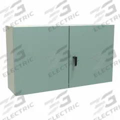 HAMMOND Electrical Enclosure: Steel, 24 in x 42 in x 10 in, NEMA 12/3R, Solid Cover, Hinged (MPN EN4TD244210GY). Key specifications — Brand: HAMMOND; Closure Method: Keyed Handle; Knockouts: Not Included.
