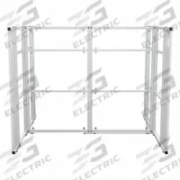 VERSADESK Cubicle Kit: 66 in Overall Ht, 81 1/2 in Overall Wd, 10 Panels, Clear, WorkNest® (MPN WNCH-7296-W). Key specifications — Panel Color: Clear; Brand: VERSADESK; Window Style: Clear.