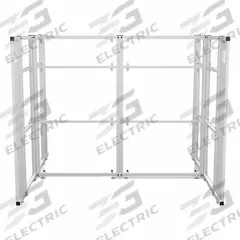 VERSADESK Cubicle Kit: 66 in Overall Ht, 81 1/2 in Overall Wd, 10 Panels, Clear, WorkNest® (MPN WNCH-7296-W). Key specifications — Panel Color: Clear; Brand: VERSADESK; Window Style: Clear.