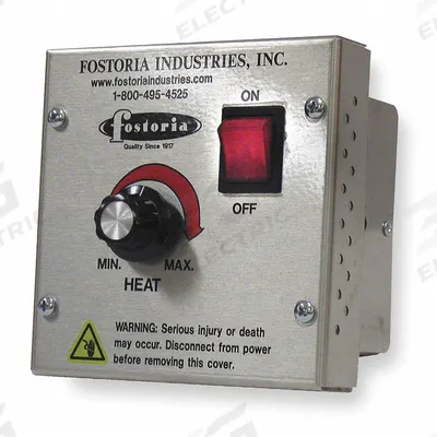 FOSTORIA Variable Heat Control Knob: 3,200 W Output, 15.4 A, Fits Up to 3200 W kW - Controls & Cords for Electric Wall & Ceiling Heaters