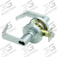 SCHLAGE Door Lockset: Storeroom Lever Locksets, Chrome, ADA Compliant (MPN ND80JD RHO 626). Key specifications — Ligature Resistance: Not Ligature-Resistant; Brand: SCHLAGE; Lockset Function ANSI Code: F86; Visual Indicator Message: No Message; Lockset Style: ND Rhodes; ADA Compliant: Yes; Finish: Satin Chromium-Plated : Cast Zinc.