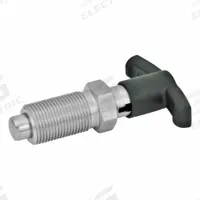 JW WINCO Indexing Plungers with T-Handle: Locking, 18-8 SS Body & Plunger, M16x1.5, 8.5 N to 28 N (MPN 817.4-8-12-M16X1.5-C-NI). Key specifications — Brand: JW WINCO.