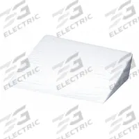 DMI Bed Wedge: White, 24 in Overall Lg, 24 in Overall Wd, 10 in Overall Ht, Cotton/Polyester, Foam (MPN 802-8027-1900)