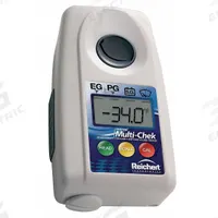 REICHERT Refractometer: Auto, Digital, 3 7/8 in Overall Dp, 2 1/8 in Overall Wd, 1 in Overall Ht (MPN 13940014). Key specifications — attr1073899: REICHERT; attr1079772: +/- 0.003 SG (Battery Acid); attr1136199: 1 SG; attr1079778: Automatic; attr1136198: 1.463 SG; attr1079777: 0.005; attr1108250: Specific Gravity (Battery Acid).