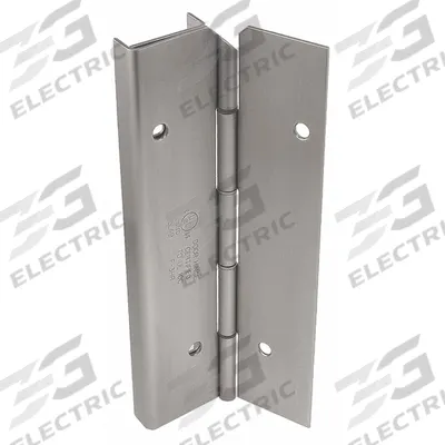 MARKAR Piano Hinge: Stainless Steel, 8 ft Leaf Ht, 1 3/4 in Leaf Wd - Full Mortise-Mount Piano Hinges