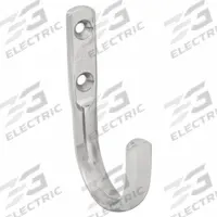 SUGATSUNE Hook: Screw, 22 lb Wt Capacity, 1 Points per Hook, Silver, 1 3/4 in Projection (MPN JF-45). Key specifications — Color: Silver; Finish: Mirror; Material: Stainless Steel; Product Type: Hook.