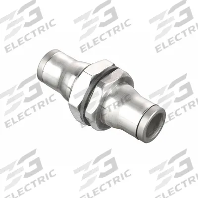 LEGRIS Push-Fit Union Fitting: 1/2 in OD x 1/2 in OD Size, Push-to-Connect x Push-to-Connect - Stainless Steel Tube Fittings