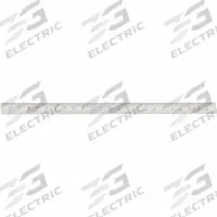 STARRETT Steel Rule, Spring Tempered: C604R-24, 2 ft, 0.05 in Thick, 1/64 in, Chrome, Black, Rigid. Key specifications — attr939978: 1/64 in; attr934745: STARRETT; attr944509: Chrome; attr939993: Decimal; attr986193: Etched.