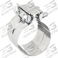 NICKSON EXHAUST SOLUTIONS Exhaust Clamp: Band Clamp, 3 in Compatible Pipe Dia - Max, Stainless Steel (MPN 96300). Key specifications — Finish: Bright Annealed; Brand: NICKSON EXHAUST SOLUTIONS; Material: Stainless Steel; Material Grade: 304.