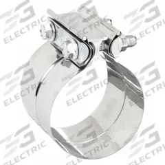 NICKSON EXHAUST SOLUTIONS Exhaust Clamp: Band Clamp, 3 in Compatible Pipe Dia - Max, Stainless Steel (MPN 96300). Key specifications — Finish: Bright Annealed; Brand: NICKSON EXHAUST SOLUTIONS; Material: Stainless Steel; Material Grade: 304.