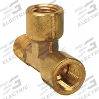 APPROVED VENDOR Metal Pipe Tee: Tee, 3/8 in x 3/8 in x 3/8 in, 1,000 psi, 2 1/8 in Lg, CA2745 Brass (MPN 706227-06). Key specifications — Maximum Operating Pressure: 1,000 psi.